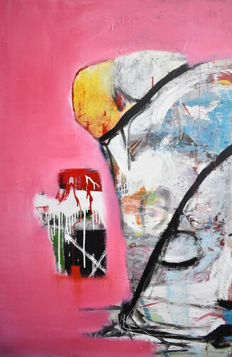 A house in Las Vegas di Roberto Gutiérrez Currás, Pittura in vendita su Singulart