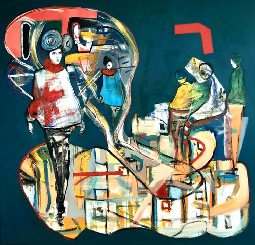 Animales nocturnos de Roberto Gutiérrez Currás, Pintura a la venta en Singulart