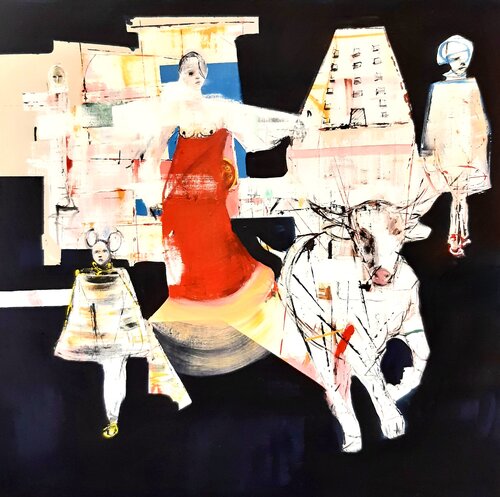 Tiempo interesante par Roberto Gutiérrez Currás, Peinture en vente sur Singulart