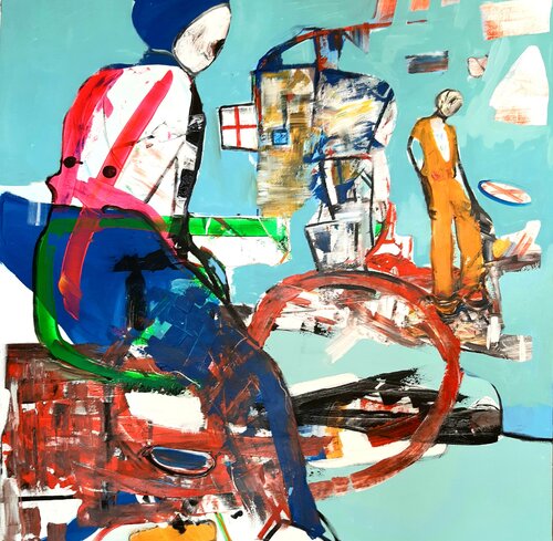 Antiheroe by Roberto Gutiérrez Currás, Painting for Sale on Singulart