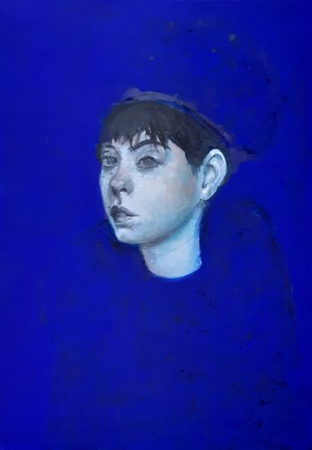 Terciopelo Azul by Roberto Gutiérrez Currás, Painting for Sale on Singulart