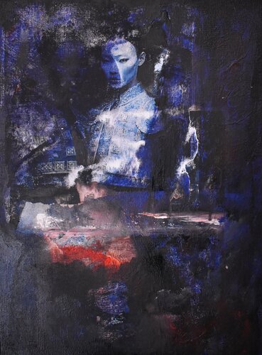 Mujer Japonesa by Roberto Gutiérrez Currás, Painting for Sale on Singulart