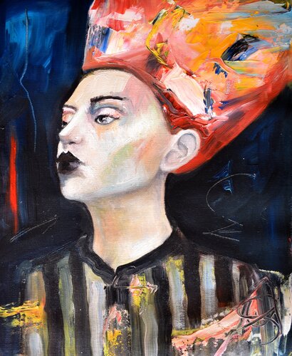 La reina del Glam van Roberto Gutiérrez Currás, Schilderij te koop op Singulart