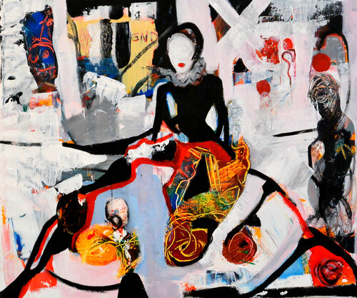 Une femme, plusieurs vies by Roberto Gutiérrez Currás, Painting for Sale on Singulart