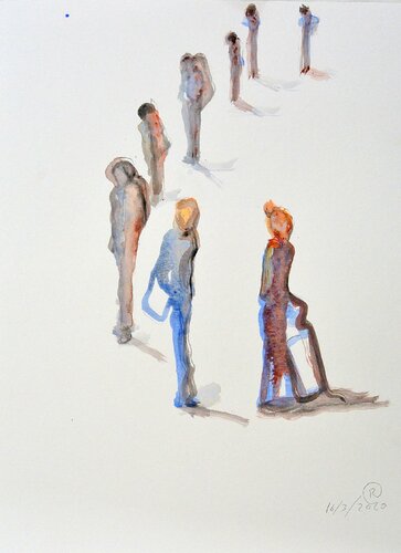 Dibujo 8 par Roberto Gutiérrez Currás, Œuvre sur papier en vente sur Singulart