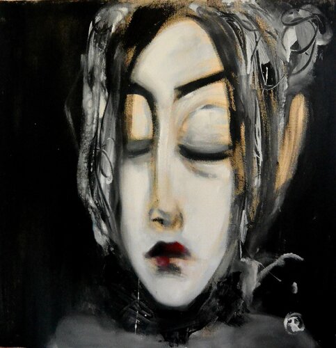 Lágrimas negras van Roberto Gutiérrez Currás, Schilderij te koop op Singulart