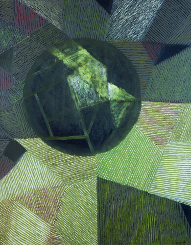Sun over fields by Jolanta Johnsson, Painting for Sale on Singulart