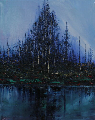 Night Glow von Serguei Borodouline, Malerei kaufen auf Singulart