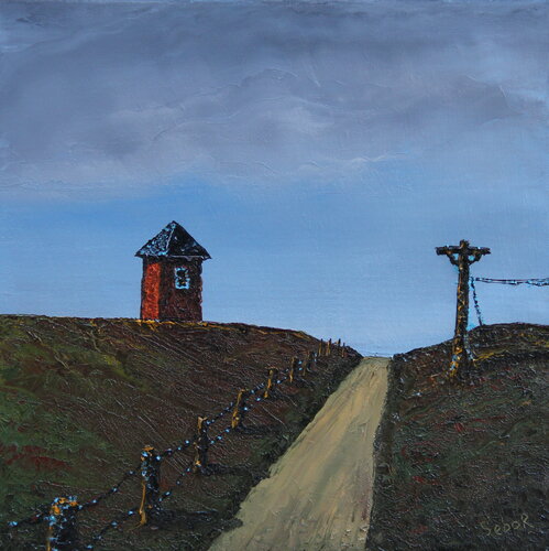 Old Mill Hill Rd di Serguei Borodouline, Pittura in vendita su Singulart