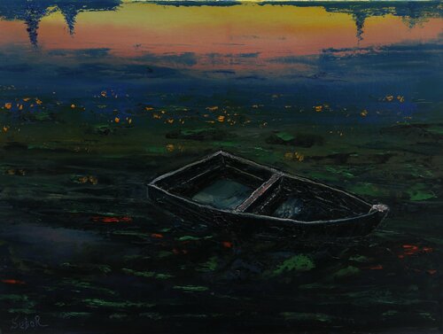 9 PM par Serguei Borodouline, Peinture en vente sur Singulart