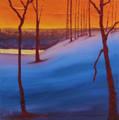 Red March by Serguei Borodouline, Painting for Sale on Singulart