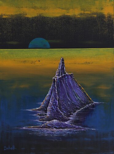 St Brendan's Island par Serguei Borodouline, Peinture en vente sur Singulart