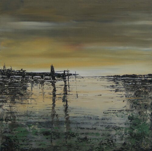 Dock di Serguei Borodouline, Pittura in vendita su Singulart