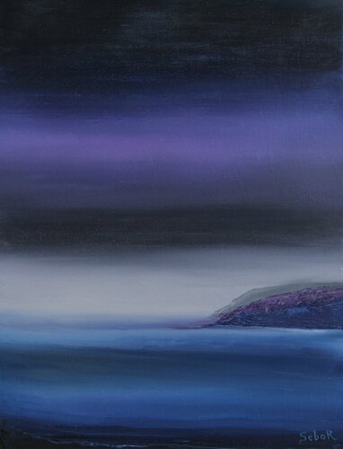 Purple Rock par Serguei Borodouline, Peinture en vente sur Singulart