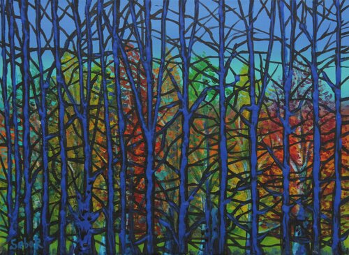 Blue November par Serguei Borodouline, Peinture en vente sur Singulart