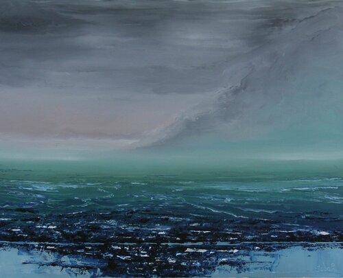 Over the Flooded Land par Serguei Borodouline, Peinture en vente sur Singulart