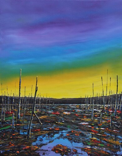 Paint the October by Serguei Borodouline, Painting for Sale on Singulart