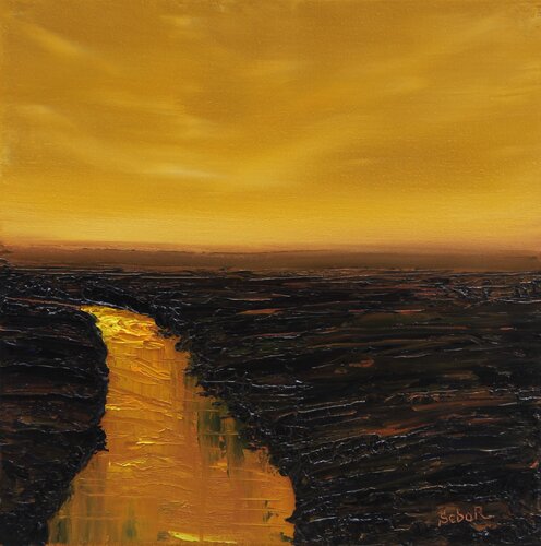 Gold-Brown par Serguei Borodouline, Peinture en vente sur Singulart