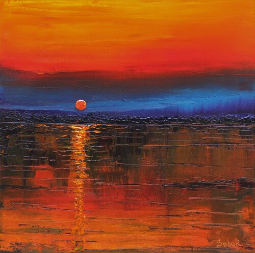 Red Blue par Serguei Borodouline, Peinture en vente sur Singulart