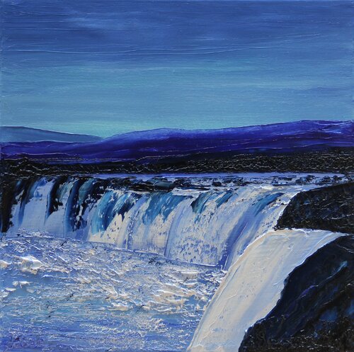 Blue Cascade van Serguei Borodouline, Schilderij te koop op Singulart