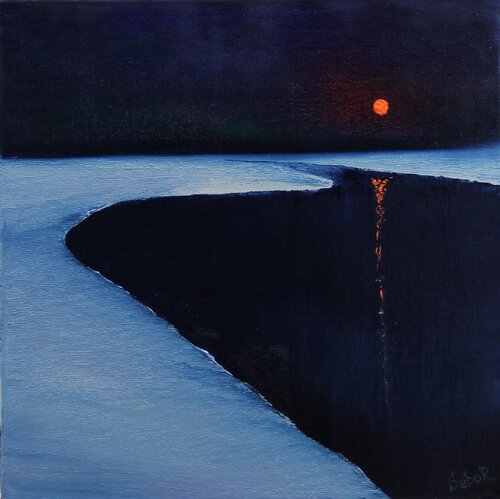 At Night par Serguei Borodouline, Peinture en vente sur Singulart