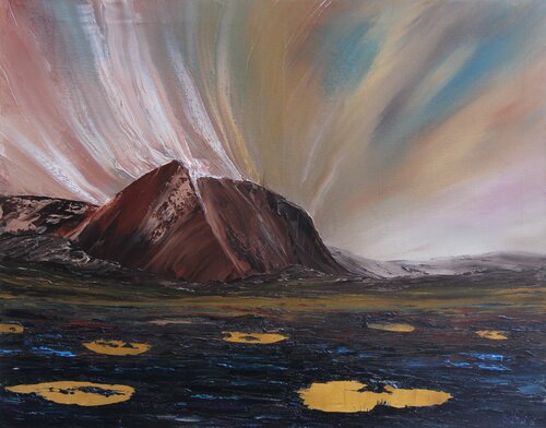 Golden Lakes par Serguei Borodouline, Peinture en vente sur Singulart