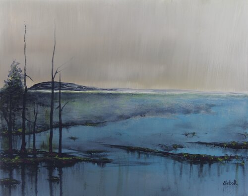 Rainy Fall par Serguei Borodouline, Peinture en vente sur Singulart