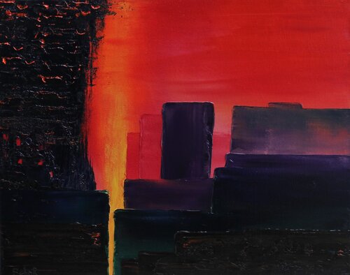 Blind City van Serguei Borodouline, Schilderij te koop op Singulart