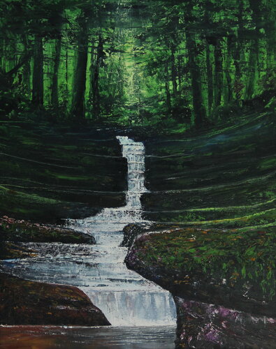Cascade by Serguei Borodouline, Painting for Sale on Singulart