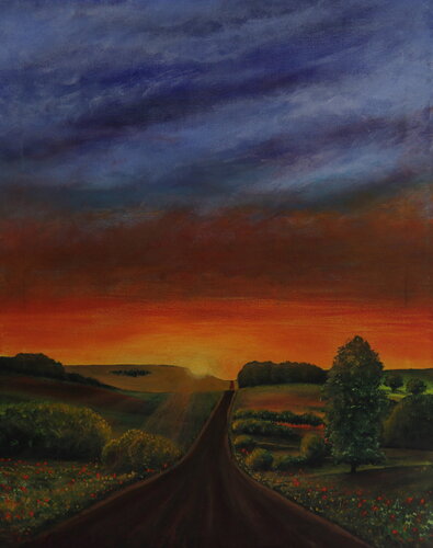 Country Road par Serguei Borodouline, Peinture en vente sur Singulart