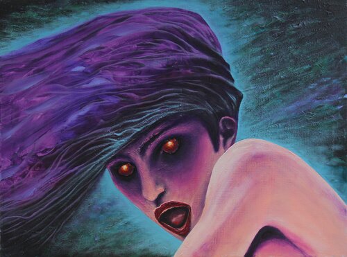 Witch van Serguei Borodouline, Schilderij te koop op Singulart