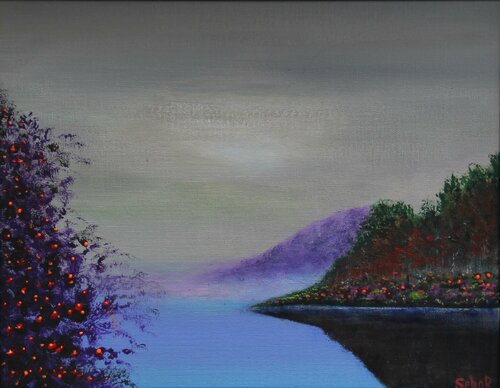 Grey Sunset van Serguei Borodouline, Schilderij te koop op Singulart