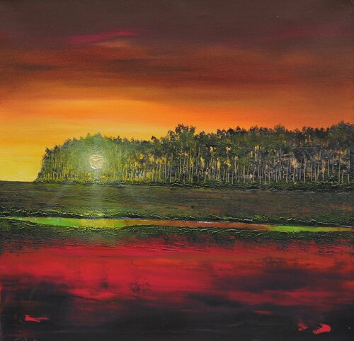 Red Sunset von Serguei Borodouline, Malerei kaufen auf Singulart