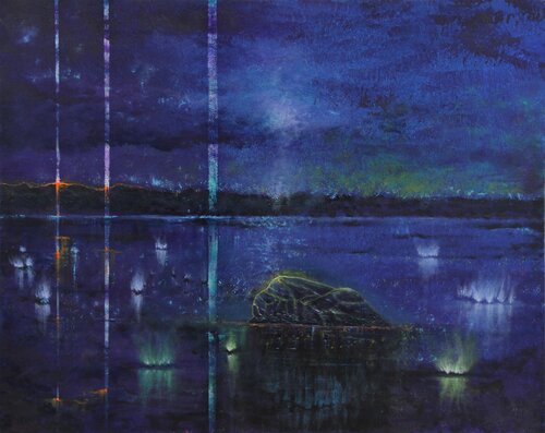 Strange Night by Serguei Borodouline, Painting for Sale on Singulart