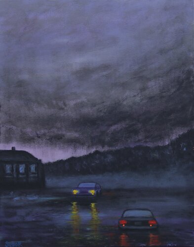 Outgoing Storm di Serguei Borodouline, Pittura in vendita su Singulart
