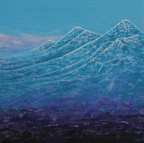 Snow Storm Coming par Serguei Borodouline, Peinture en vente sur Singulart