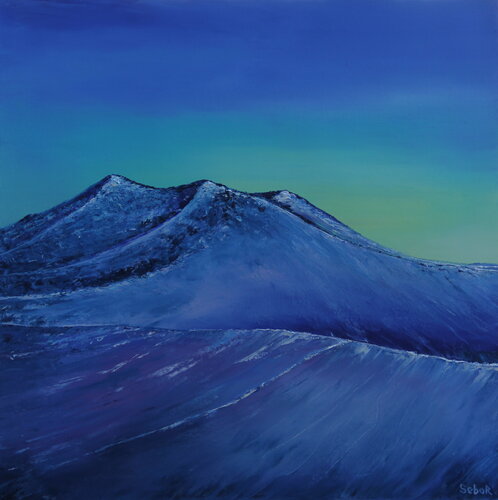 Three Peaks di Serguei Borodouline, Pittura in vendita su Singulart