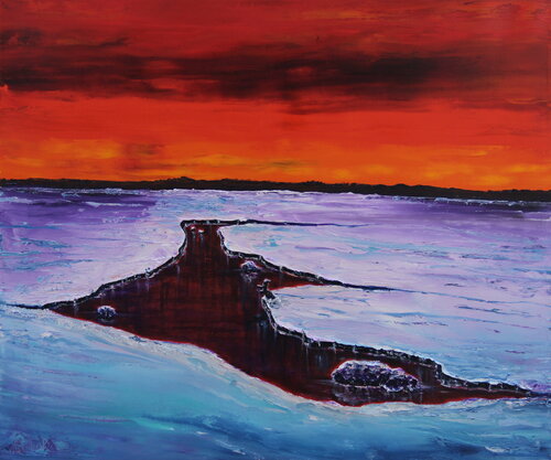 Deep Red van Serguei Borodouline, Schilderij te koop op Singulart