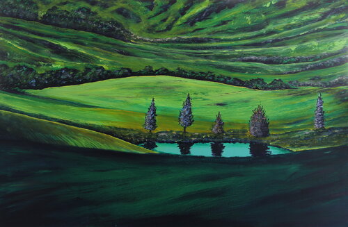 Altai Pond von Serguei Borodouline, Malerei kaufen auf Singulart