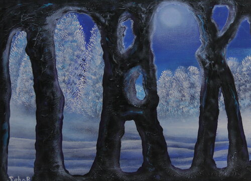 Winter Tale van Serguei Borodouline, Schilderij te koop op Singulart