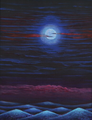 Moon Away van Serguei Borodouline, Schilderij te koop op Singulart