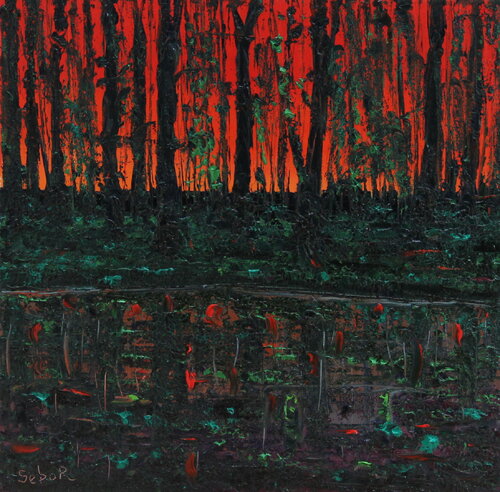 Red Marsh van Serguei Borodouline, Schilderij te koop op Singulart