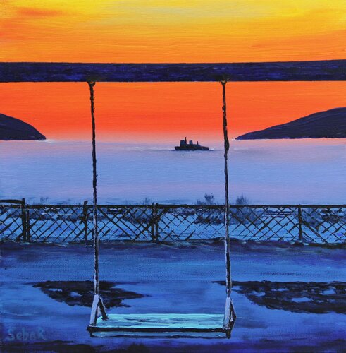 Winter Mood de Serguei Borodouline, Pintura a la venta en Singulart