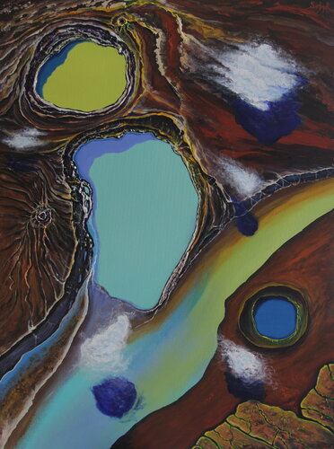 Aerial by Serguei Borodouline, 油畫 for Sale on Singulart