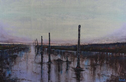 Backwater di Serguei Borodouline, Pittura in vendita su Singulart