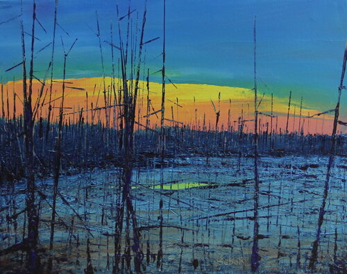 Colored December van Serguei Borodouline, Schilderij te koop op Singulart