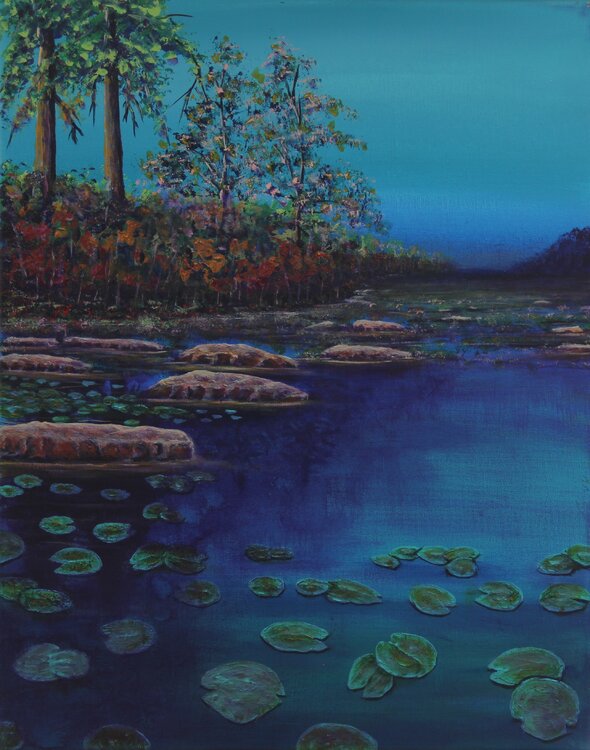 Night Pond Serguei Borodouline