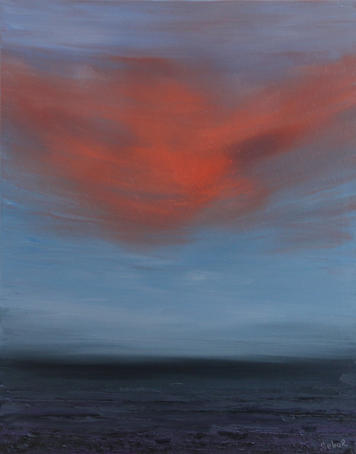 Red Cloud Serguei Borodouline Peinture originale à vendre