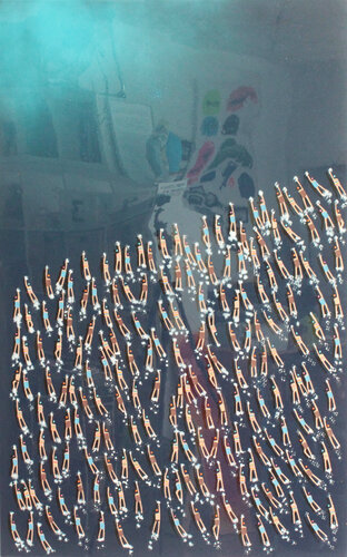 Swimmers 702 at Kaua'i by Ruben Abstract, Painting for Sale on Singulart