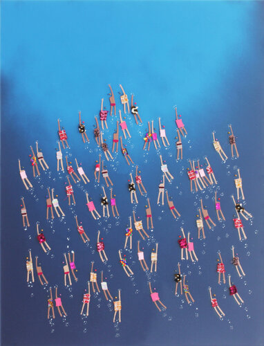 Swimmers 542 by Ruben Abstract, Painting for Sale on Singulart